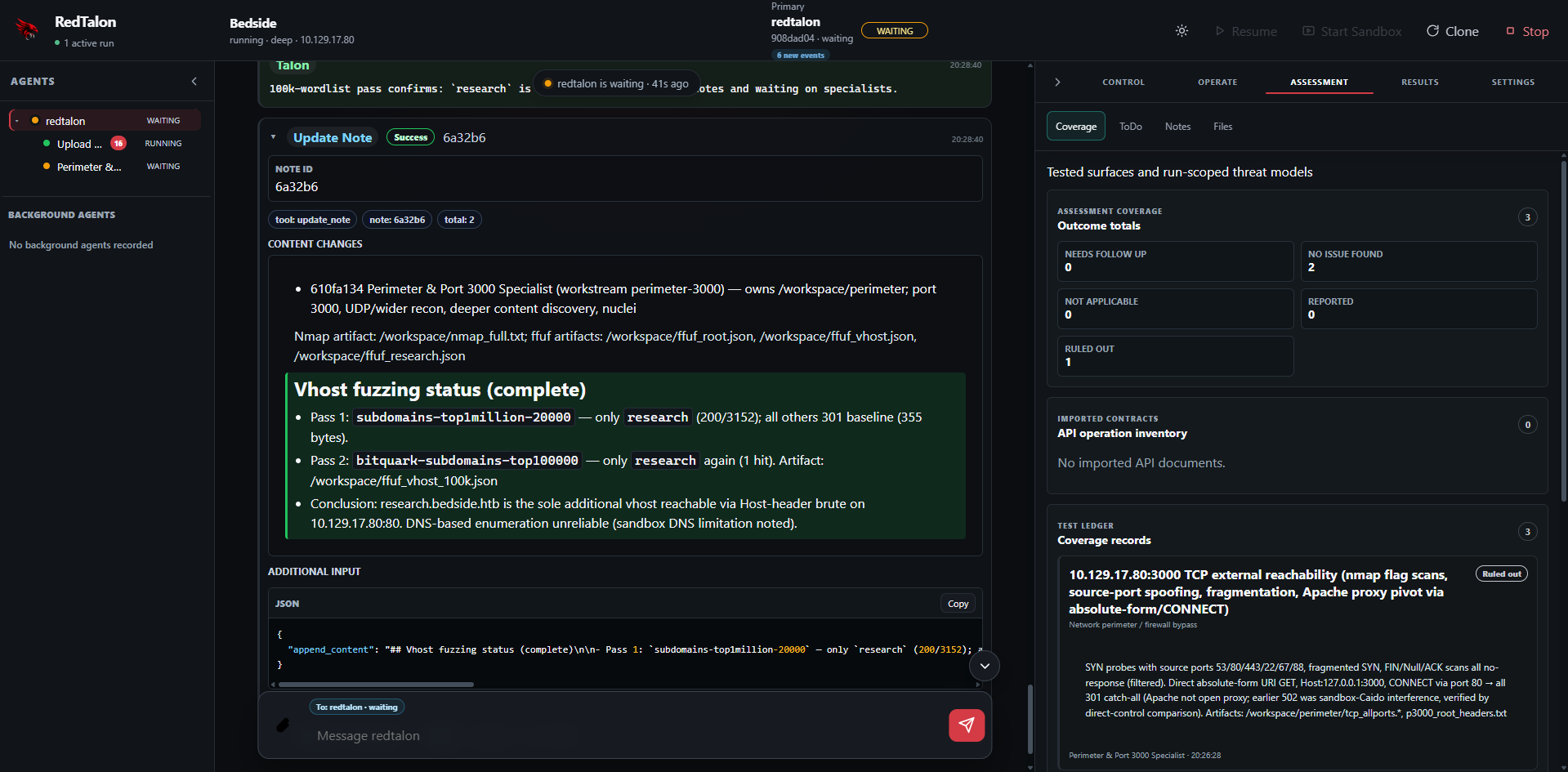 RedTalon offensive-security workspace